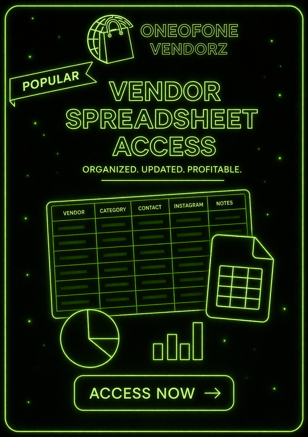 Vendor Spreadsheet Access